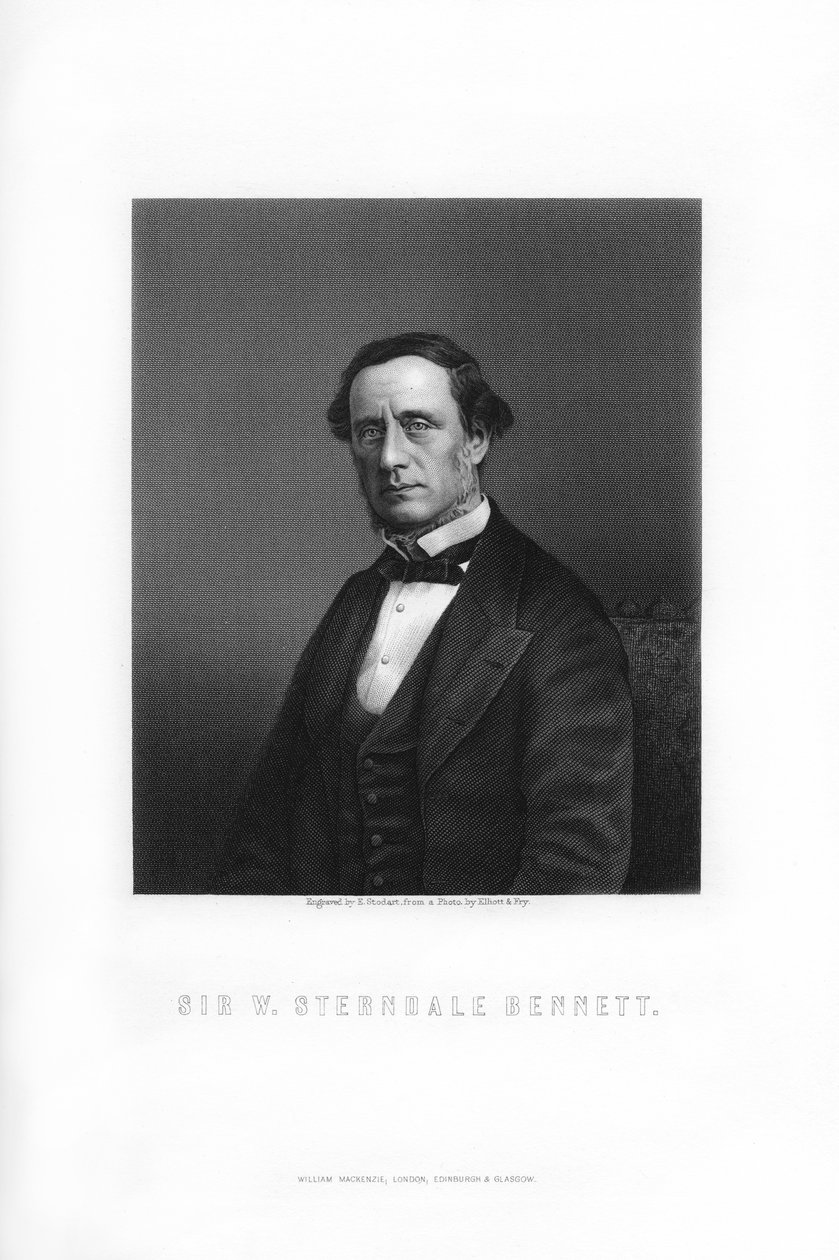 Sir William Sterndale Bennett, engelsk komponist, 1899. af Edward William Stodart