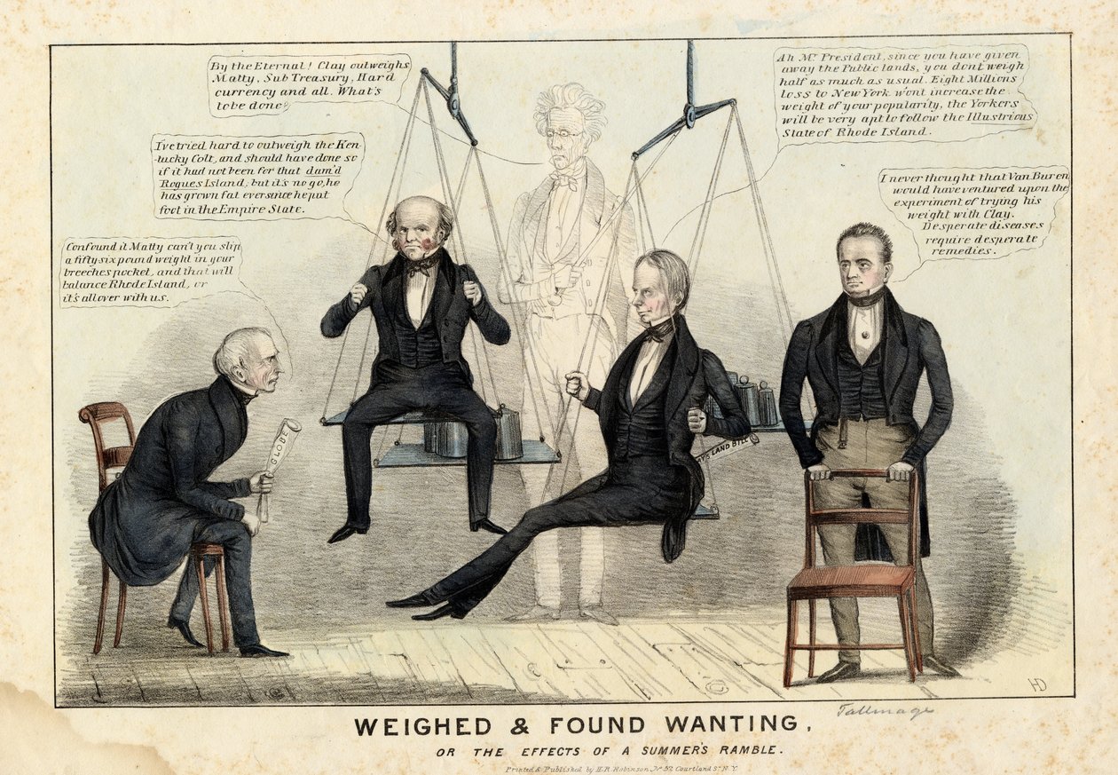 Vejet og fundet mangler, udgivet af H R Robinson, New York, 1844 af Edward Williams Clay
