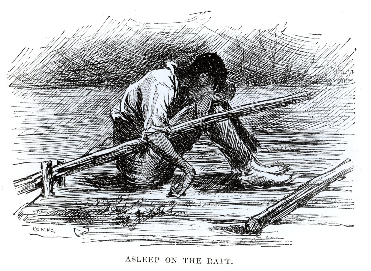 Sovende på flåden, illustration fra 