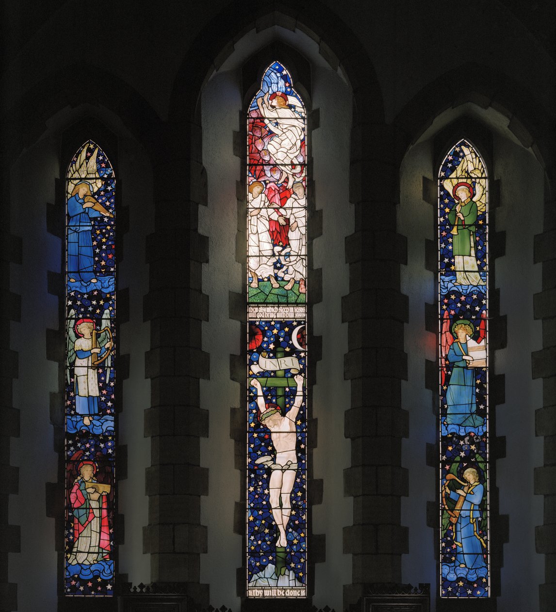 Østvindue, 1881 (farvet glas) af Edward and Morris Burne Jones