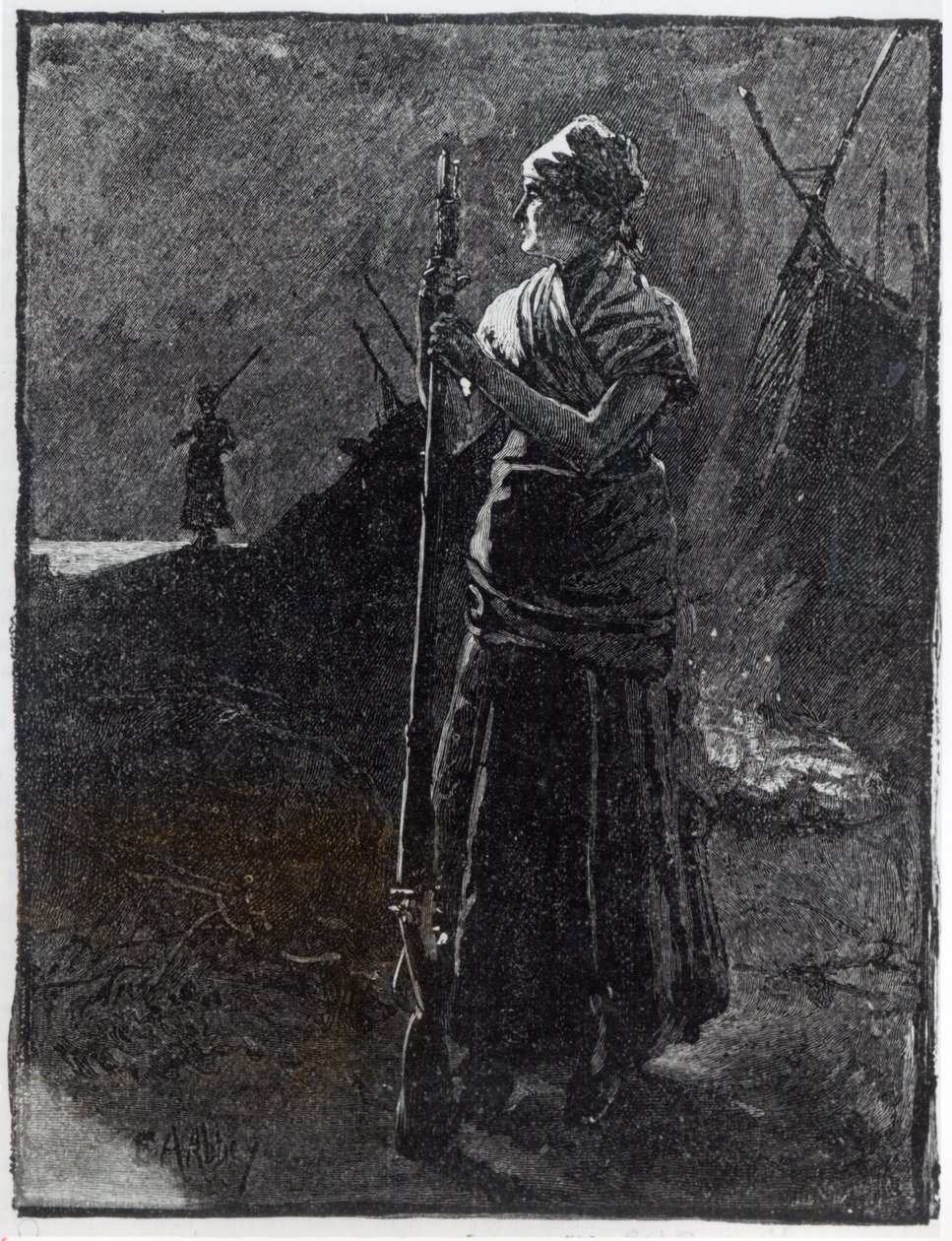 En Red River Colonist, 1878 af Edwin Austin Abbey