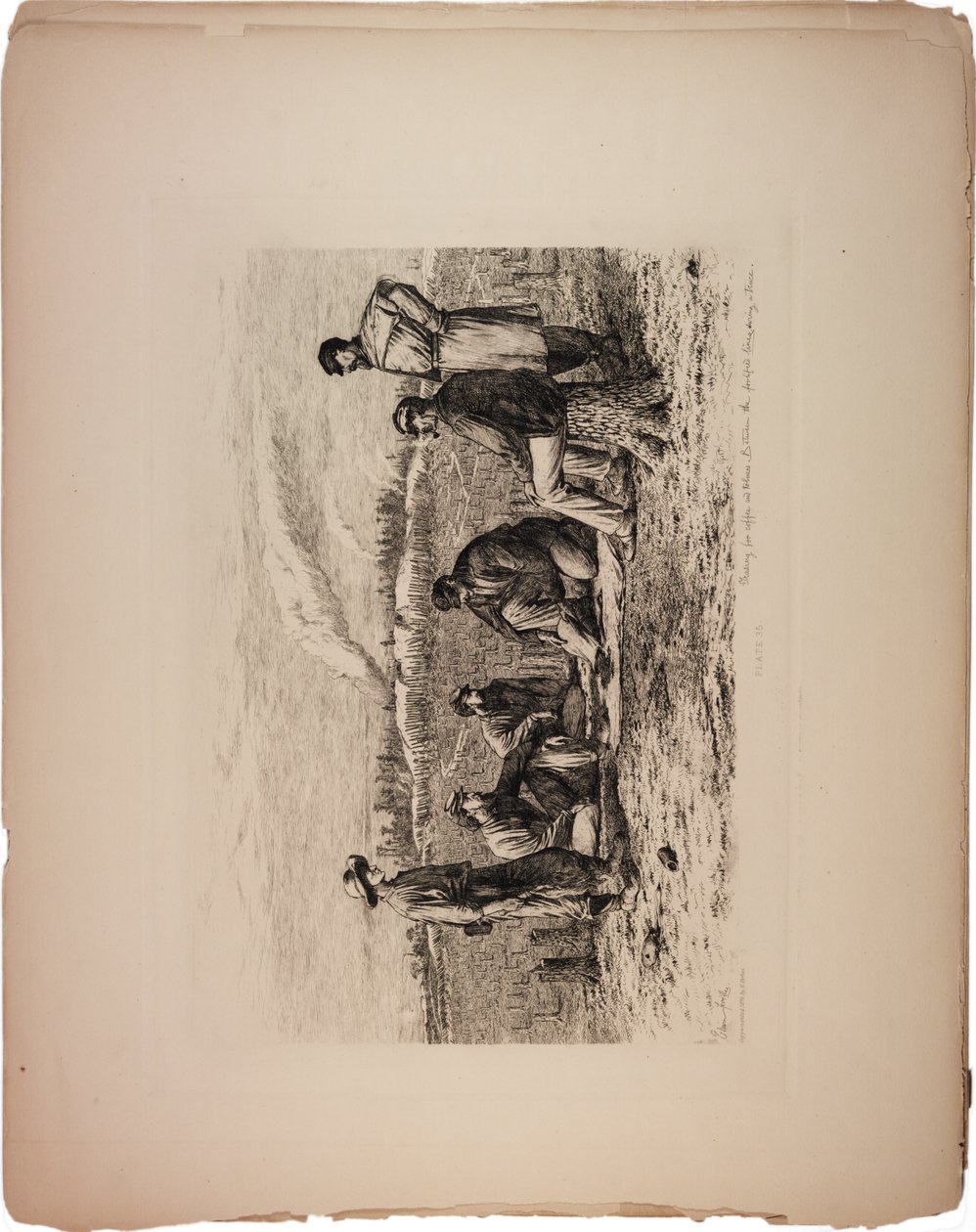 Trafik mellem linjerne, 1876 af Edwin Austin Forbes