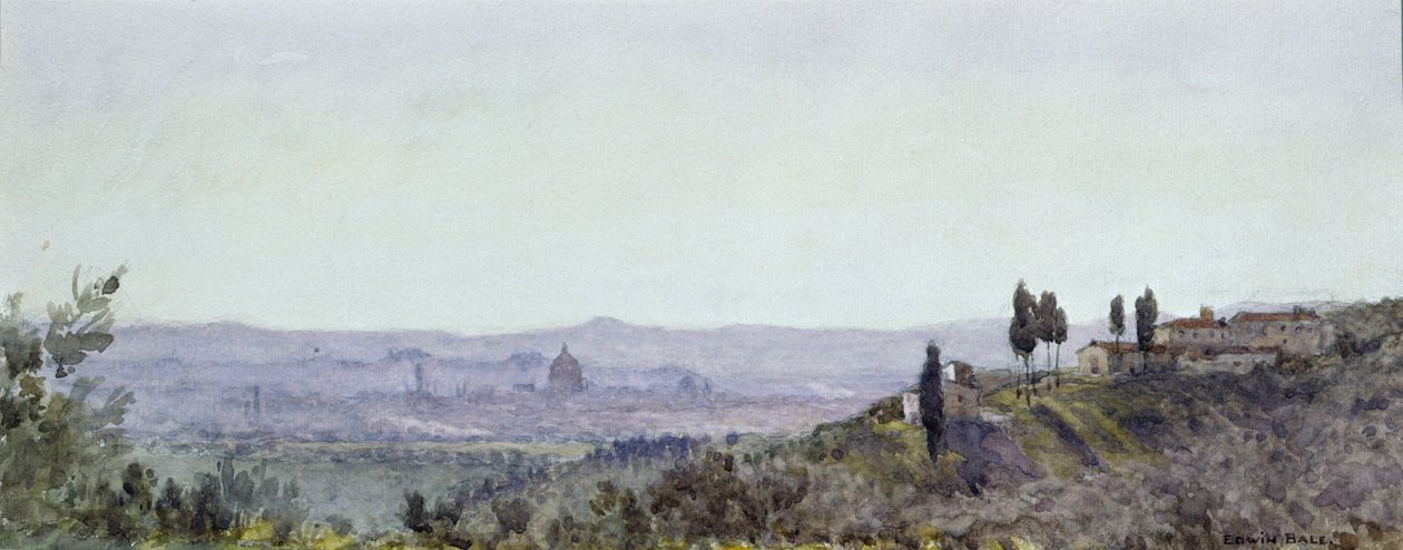 Firenze fra Settignano af Edwin Bale