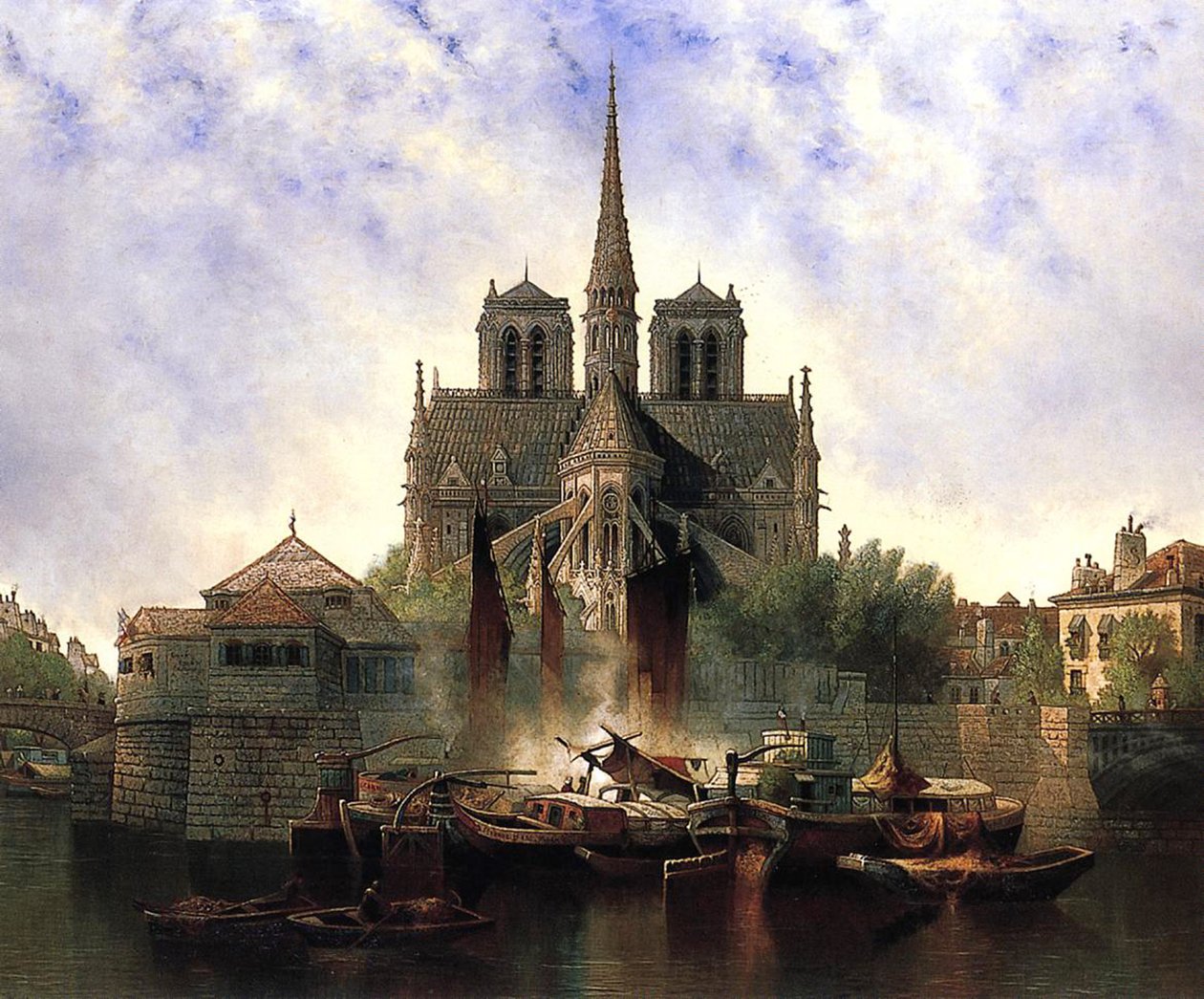 Notre-Dame-katedralen, Paris, 1893 af Edwin Deakin