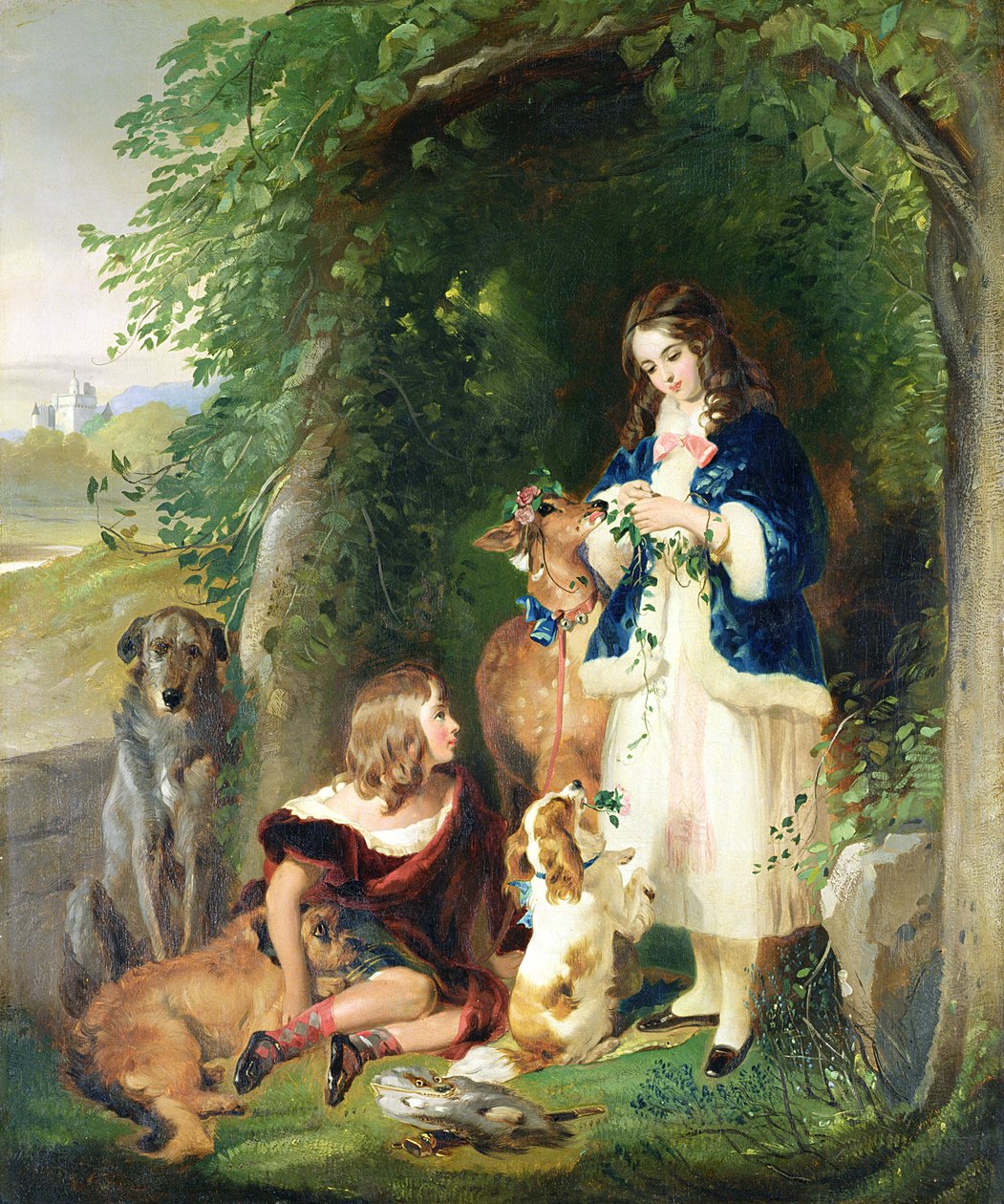 Markisen af Stafford og Lady Evelyn Gower (The Sutherland Children) af Edwin Landseer