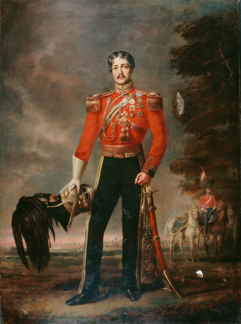 Oberstløjtnant George James Mouat MacDowell, 16. Regiment of Light Dragons, ca. 1848 af Edwin Longsden Long