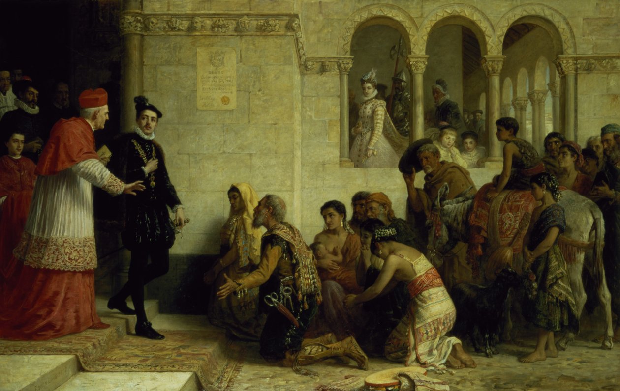 Supplikanterne. Sigøjnernes fordrivelse fra Spanien, 1872 af Edwin Longsden Long