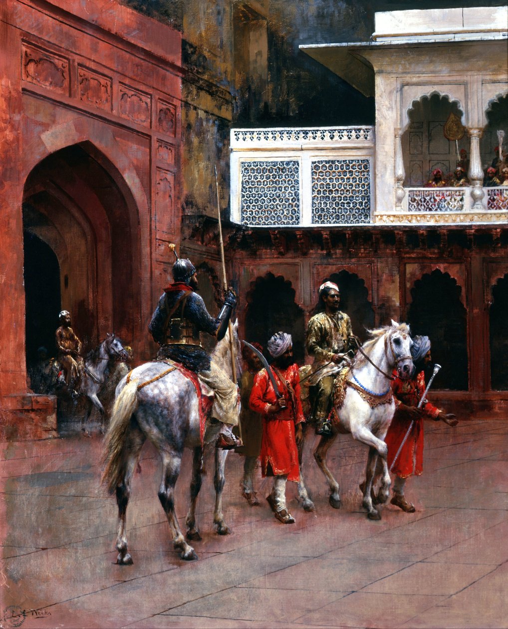 Den indiske prins, paladset i Agra af Edwin Lord Weeks