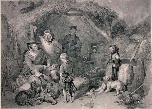 The Highland Whisky Still, graveret af Robert Graves, udgivet 1876 (gravering) af Edwin (after) Landseer