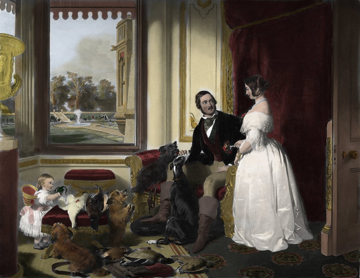 Windsor Castle i moderne tid af Edwin (after) Landseer