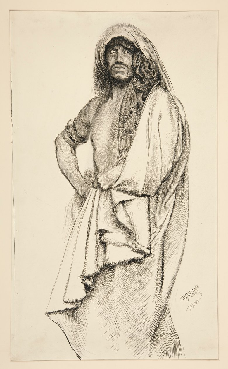 Aaron, fra Titus Andronicus af Edwin Austin Abbey