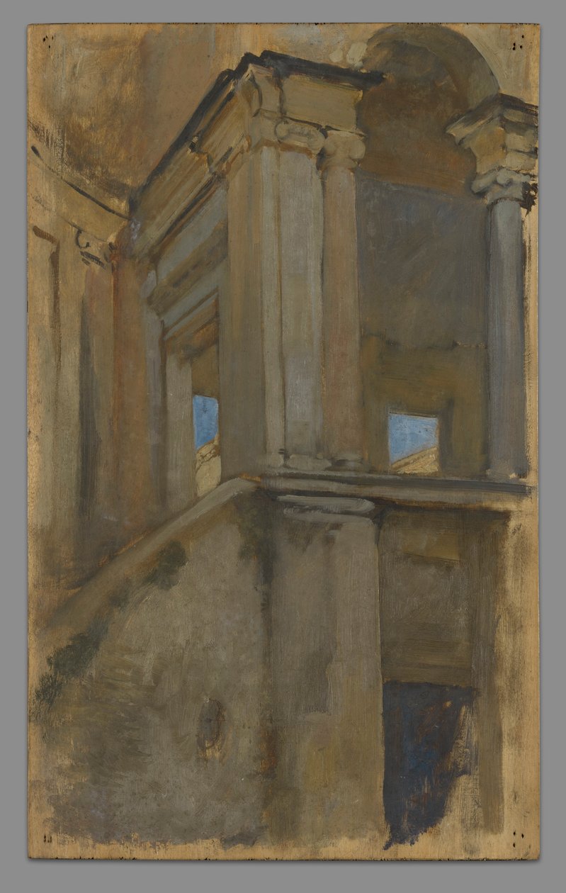 Arkitektstudie af Edwin Austin Abbey