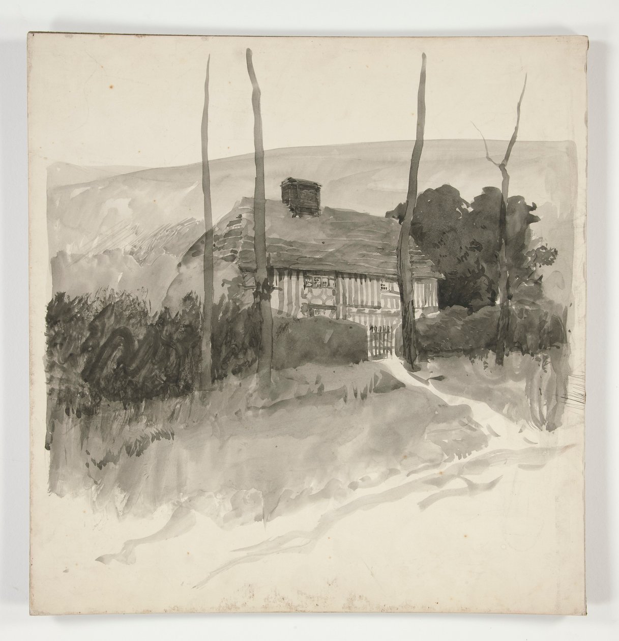 Arkitektstudie af Edwin Austin Abbey