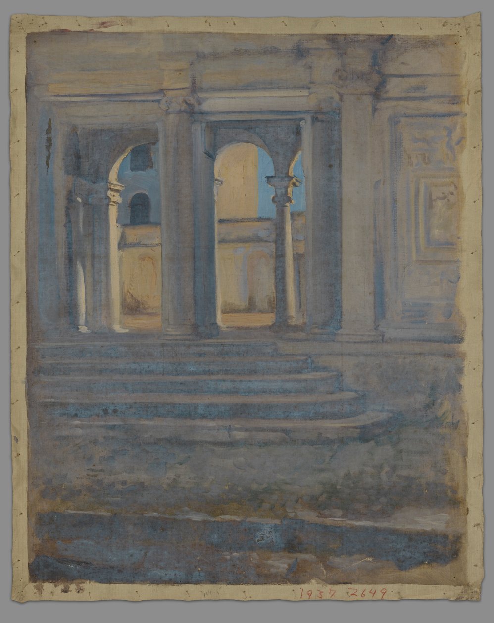 Arkitektstudie af Edwin Austin Abbey