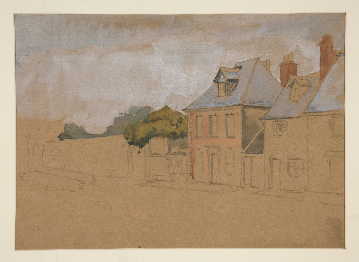 Arkitektstudie af Edwin Austin Abbey