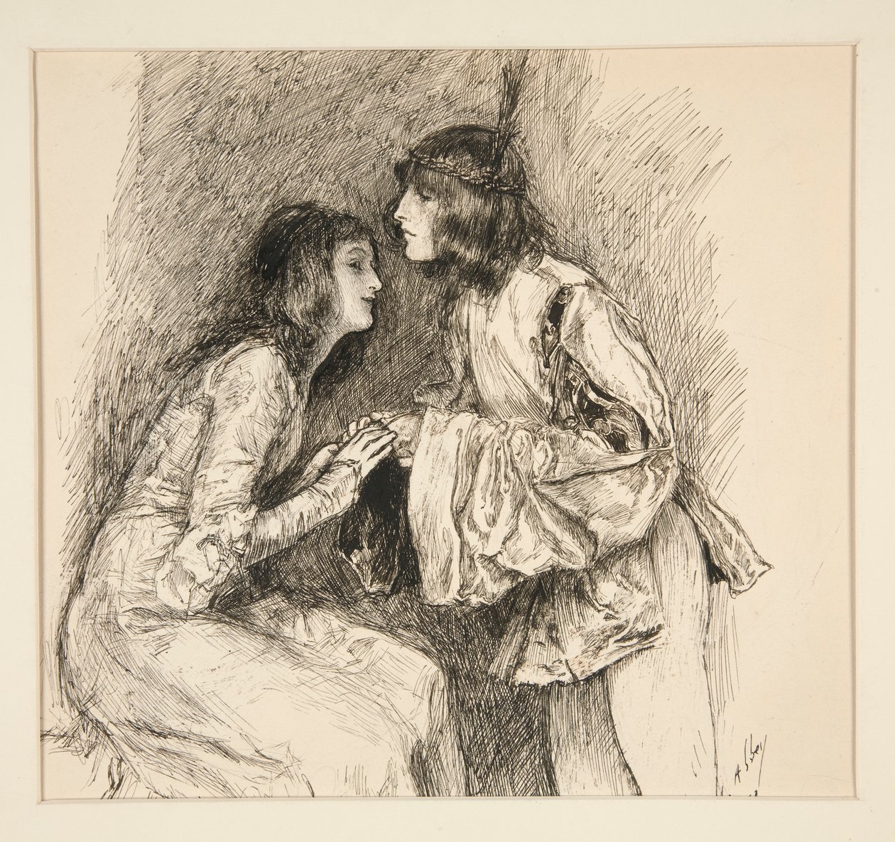 Bassanio: af Edwin Austin Abbey
