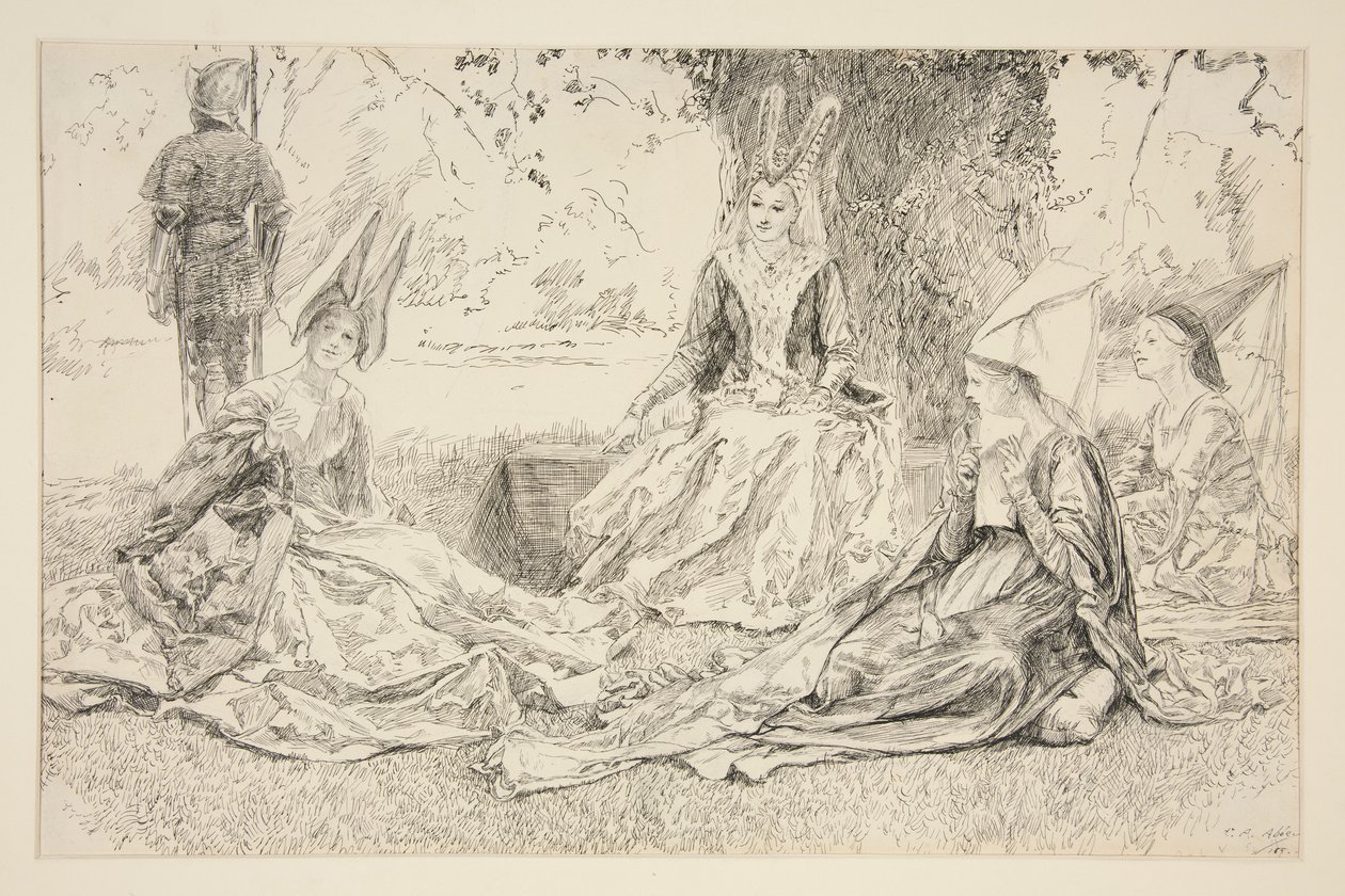 Før prinsessen af Edwin Austin Abbey