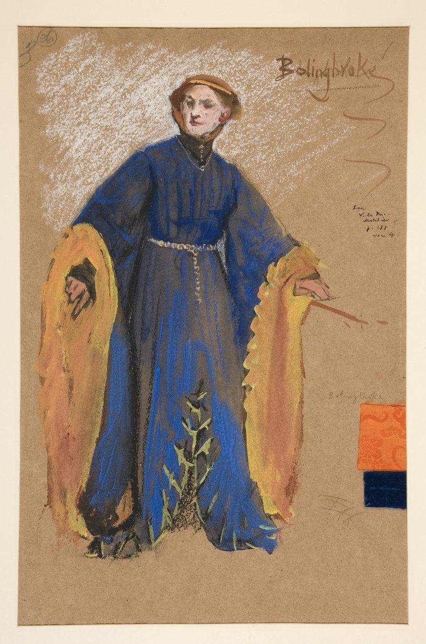Bolingbroke, kostumeskitse til kong Richard II af Edwin Austin Abbey