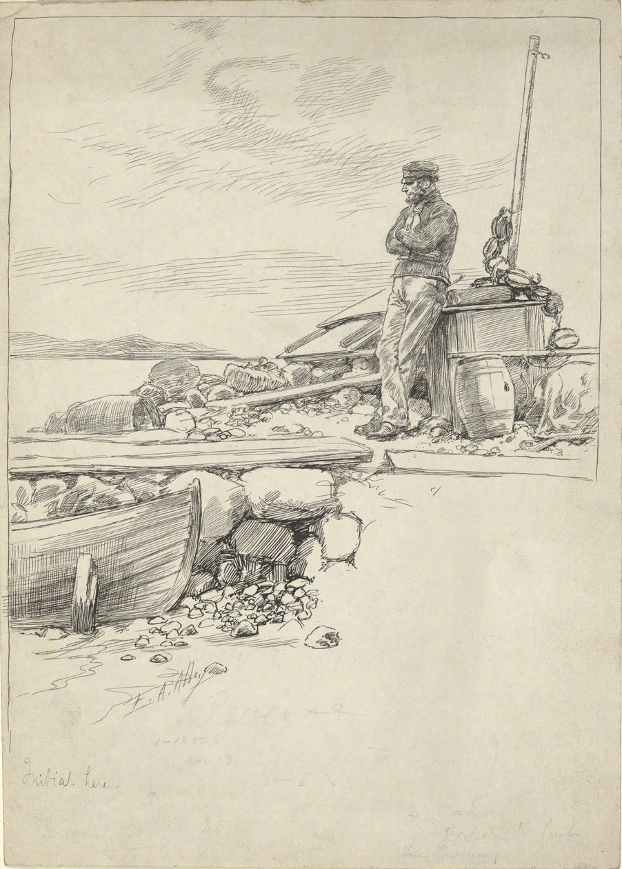 Kaptajn Sandy af Edwin Austin Abbey