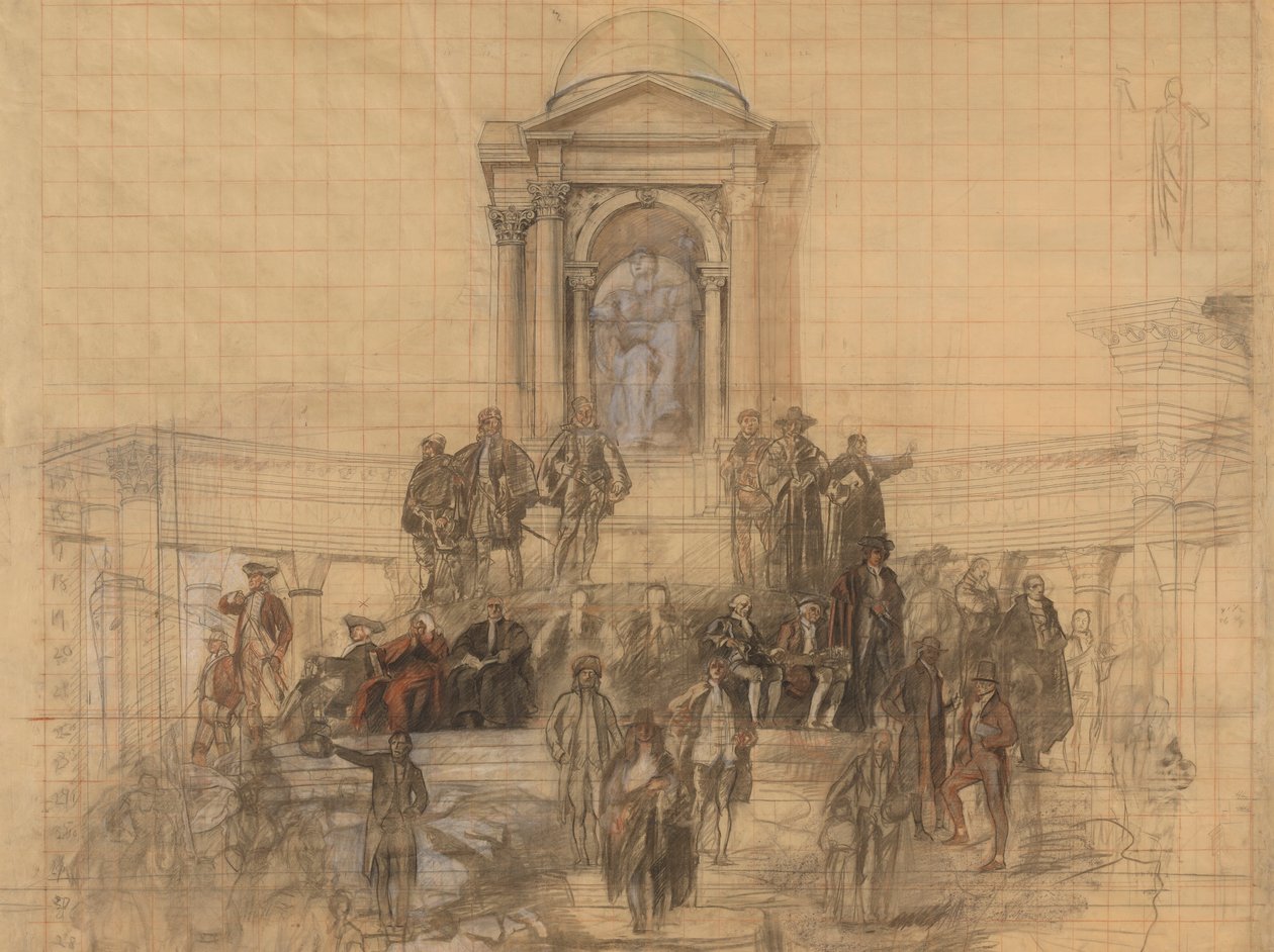 Tegnefilm til af Edwin Austin Abbey