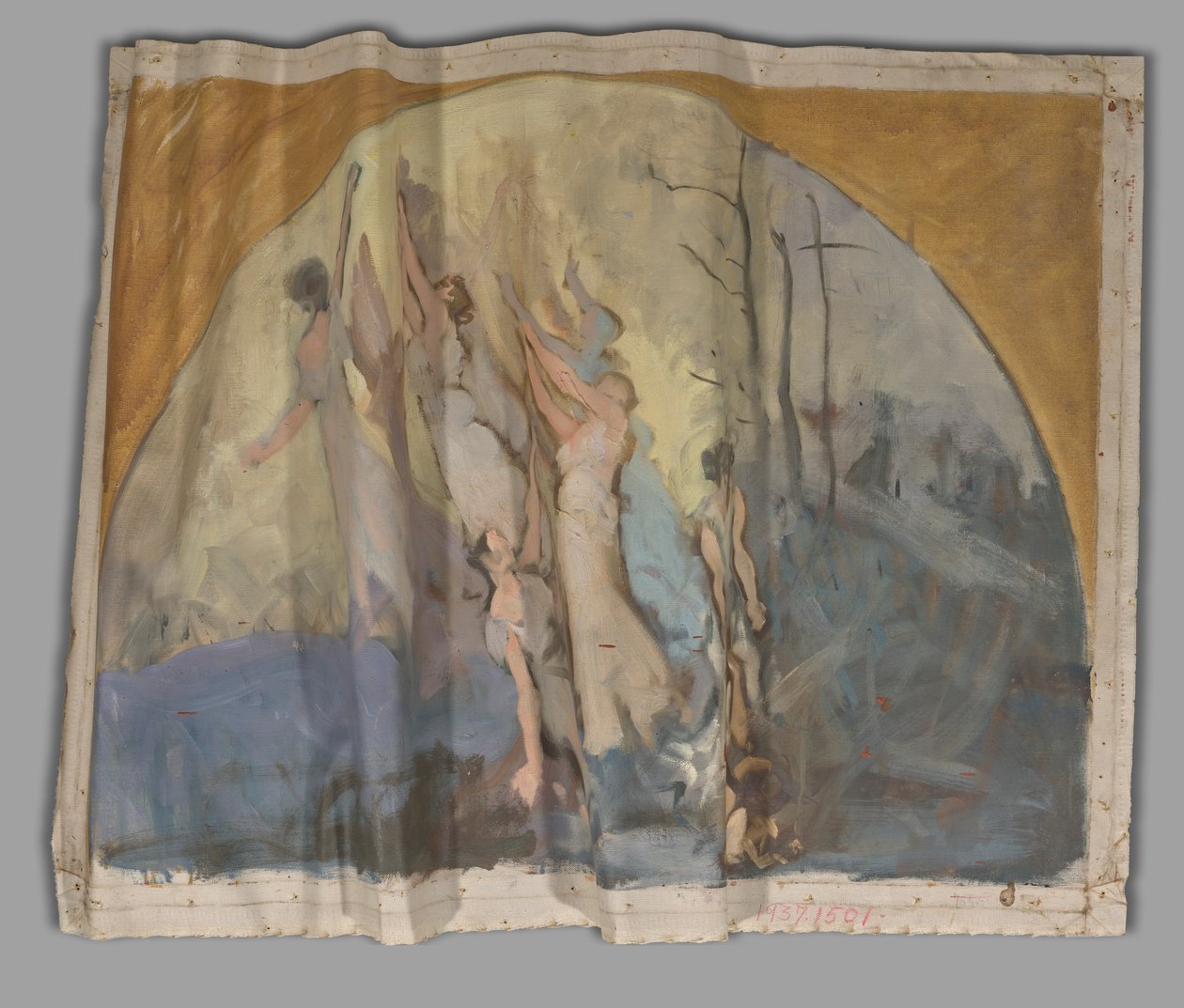 Compositional Study, for The Spirit of Light, Rotunda, Pennsylvania State Capitol, Harrisburg af Edwin Austin Abbey