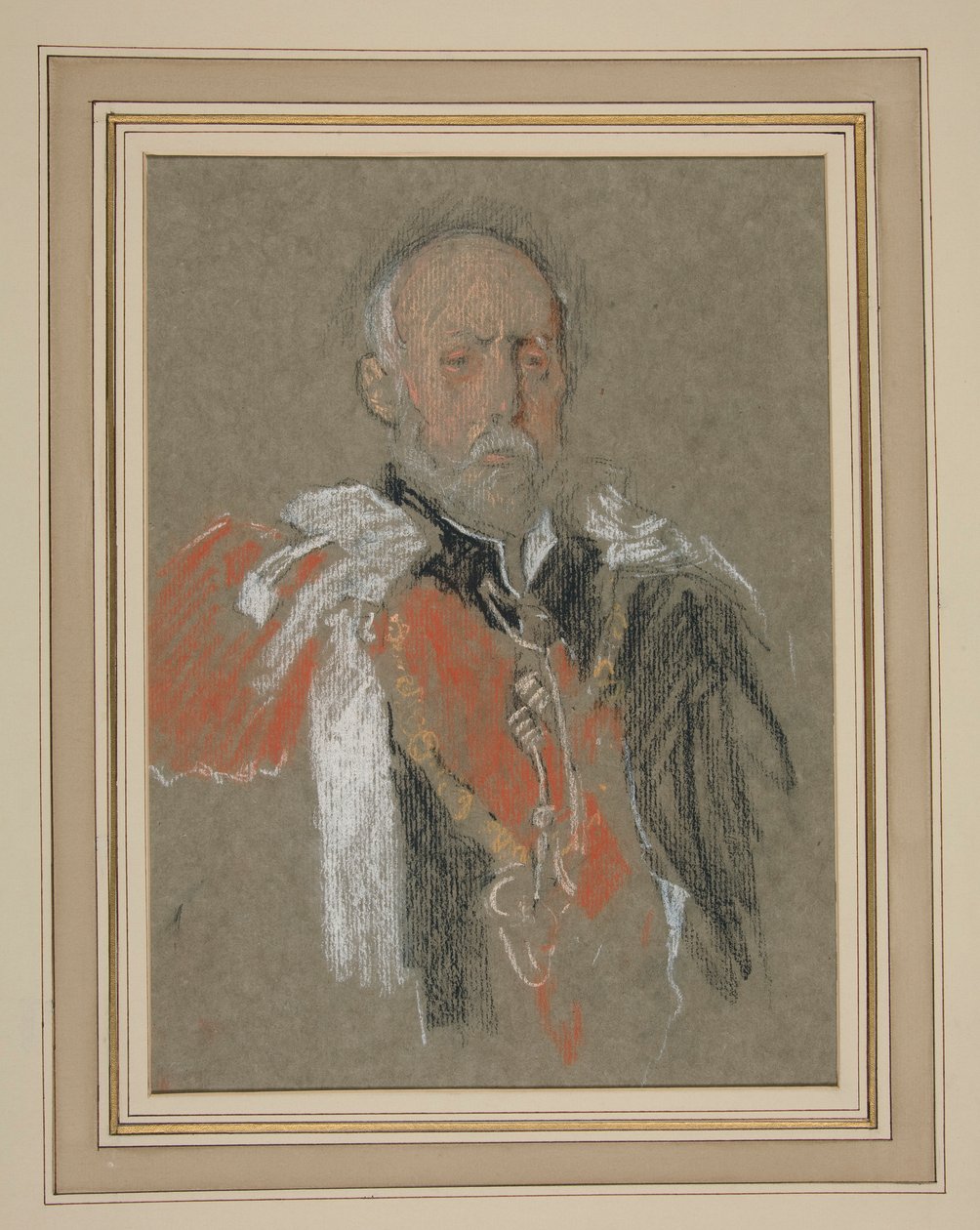 Kroning af Edward VII. Portræt: Prins Christian af Slesvig-Holsten af Edwin Austin Abbey