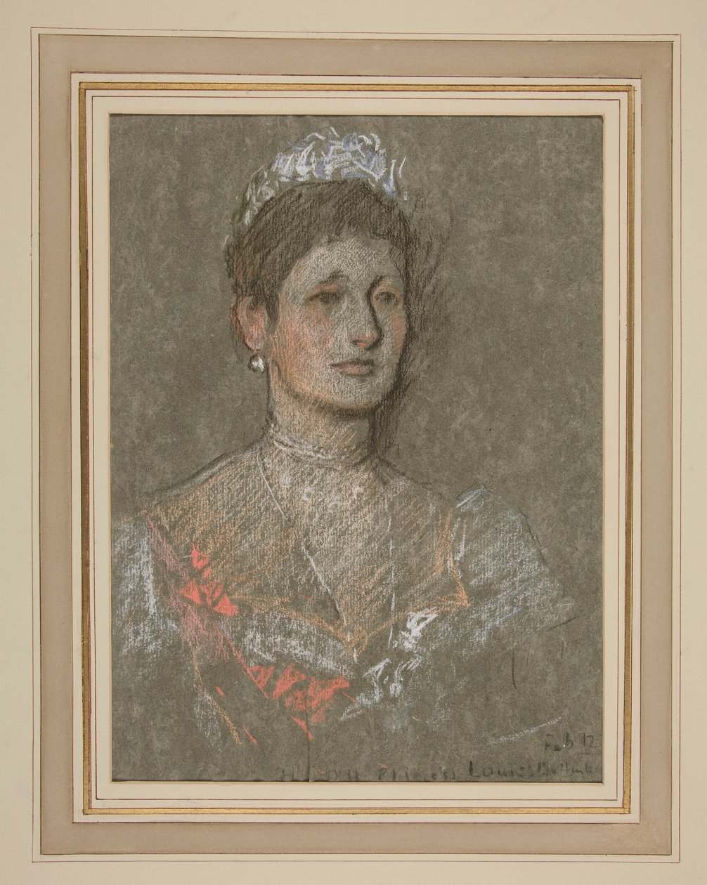 Kroning af Edward VII Portræt: Prinsesse Louise af Battenberg af Edwin Austin Abbey