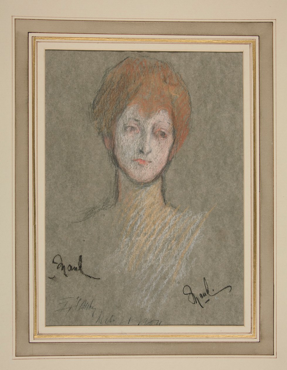 Kroning af Edward VII Portræt: Prinsesse Maud af Storbritannien af Edwin Austin Abbey
