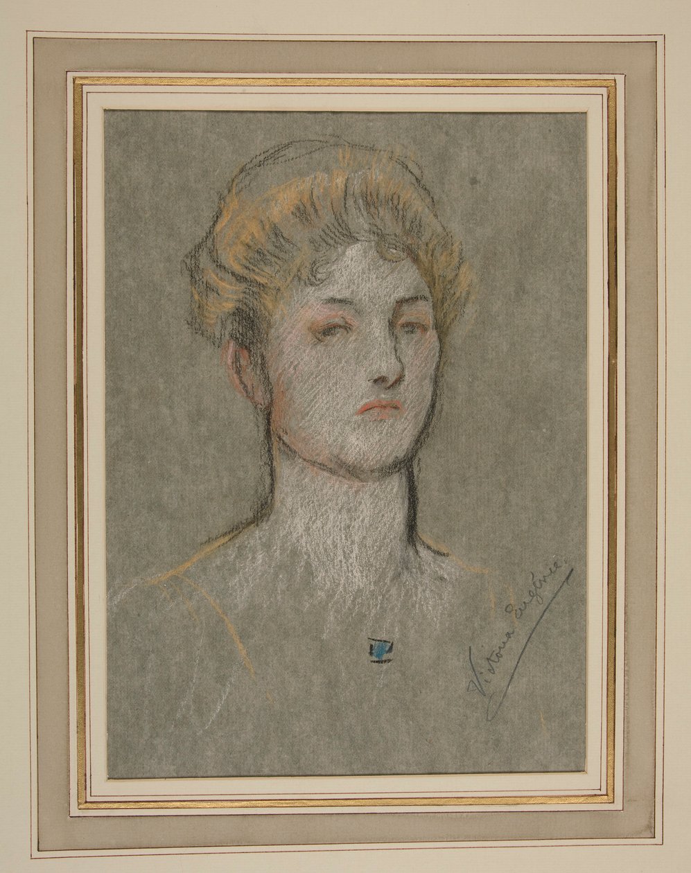Kroning af Edward VII Portræt: Prinsesse Victoria Eugenia af Battenberg af Edwin Austin Abbey
