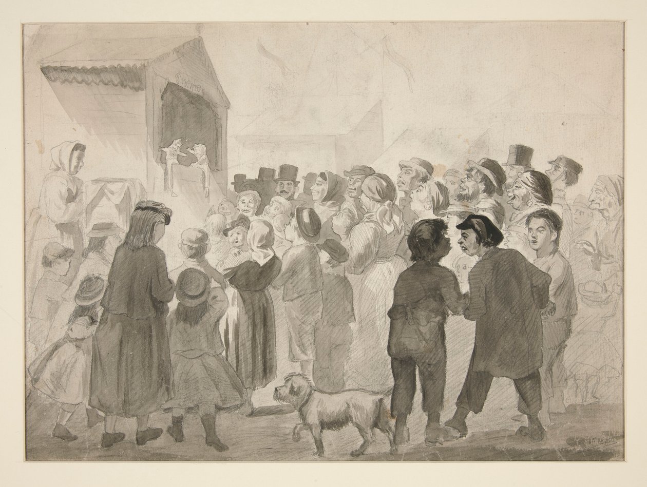 Crowd Scene af Edwin Austin Abbey