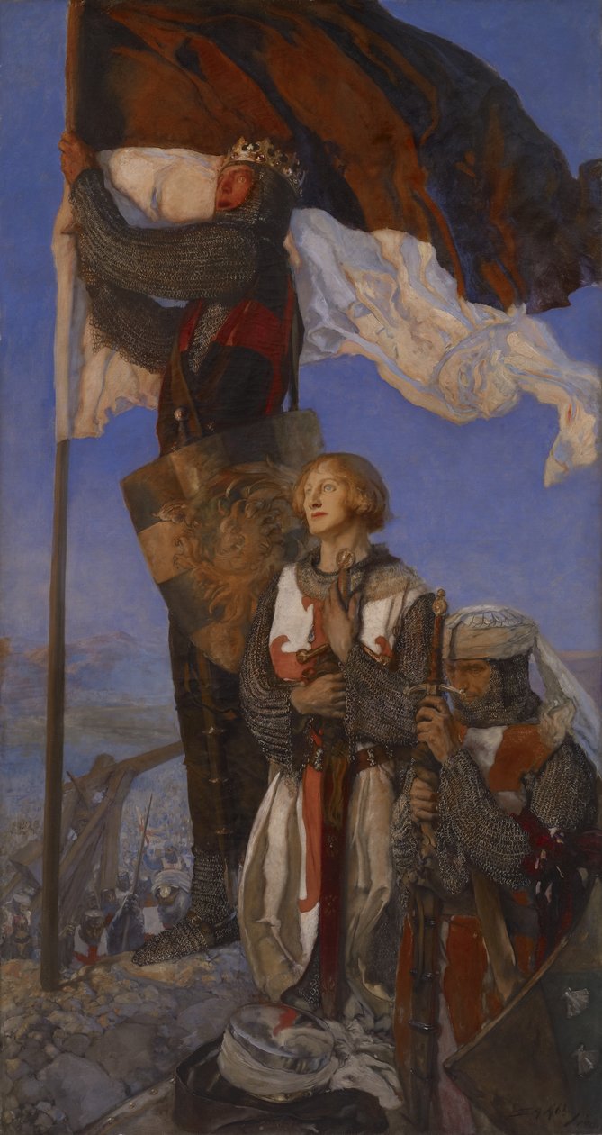 Korsfarere ser Jerusalem, 1901 af Edwin Austin Abbey