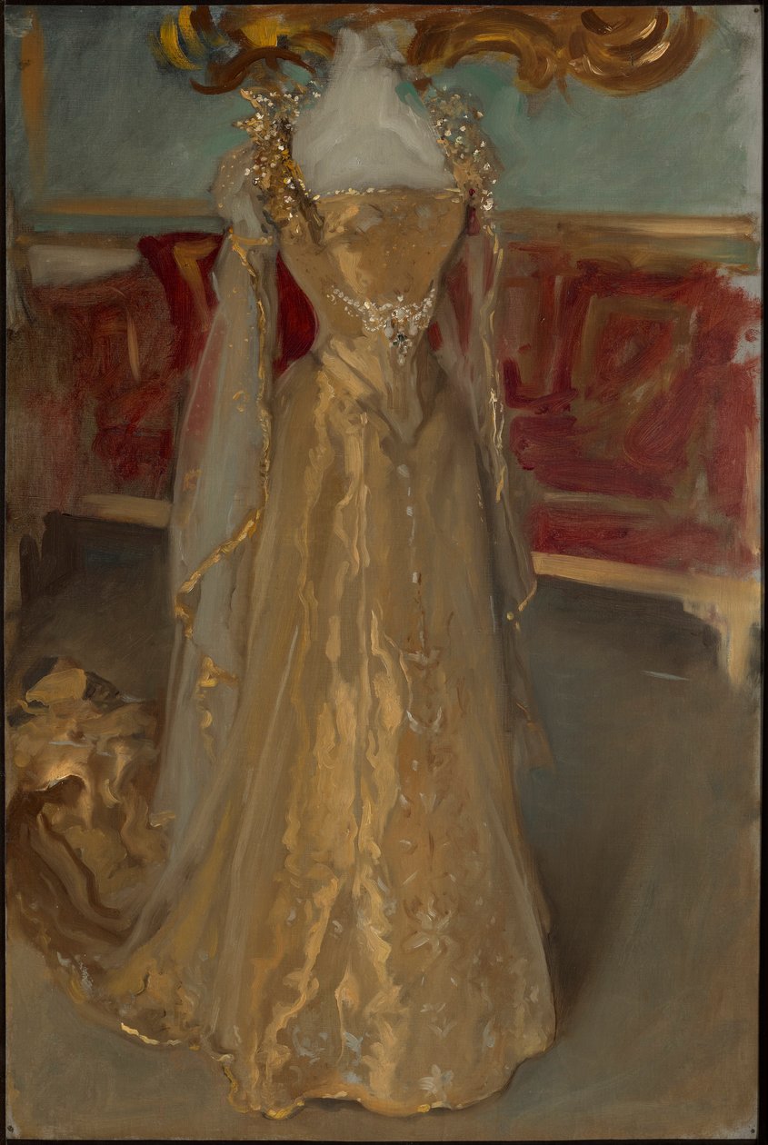 Draperistudie af dronning Alexandra af Edwin Austin Abbey