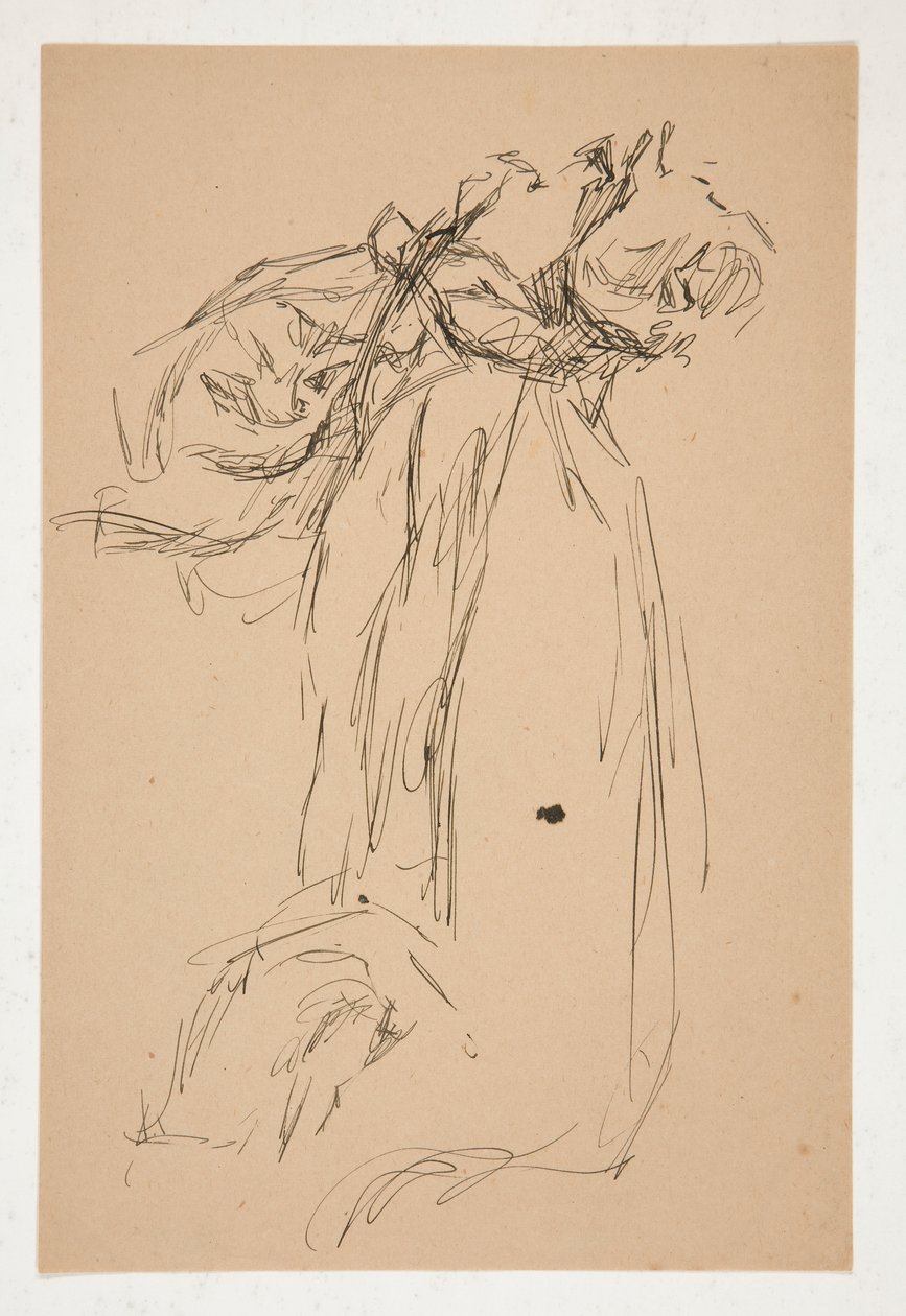 Draperi undersøgelse af Edwin Austin Abbey