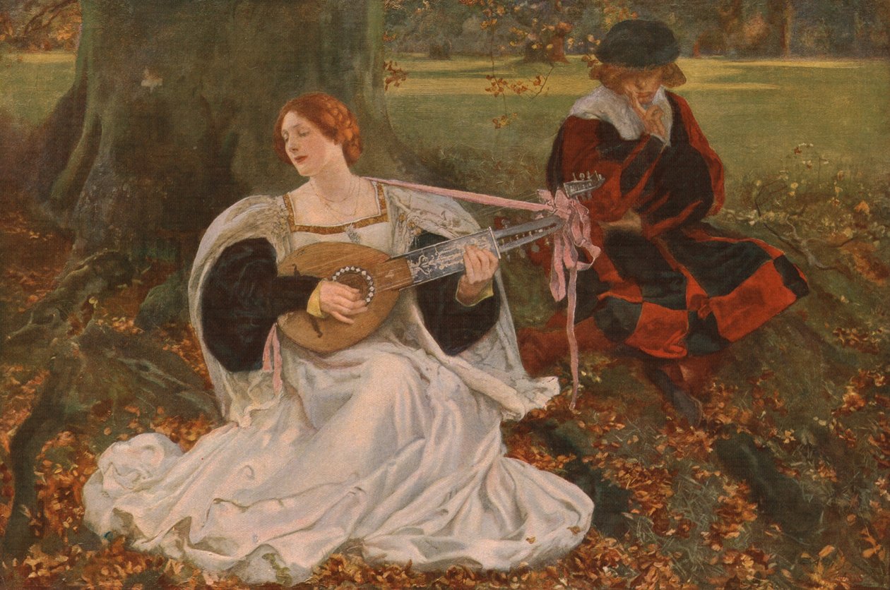 Fair is my Love, c1900, c1930. af Edwin Austin Abbey
