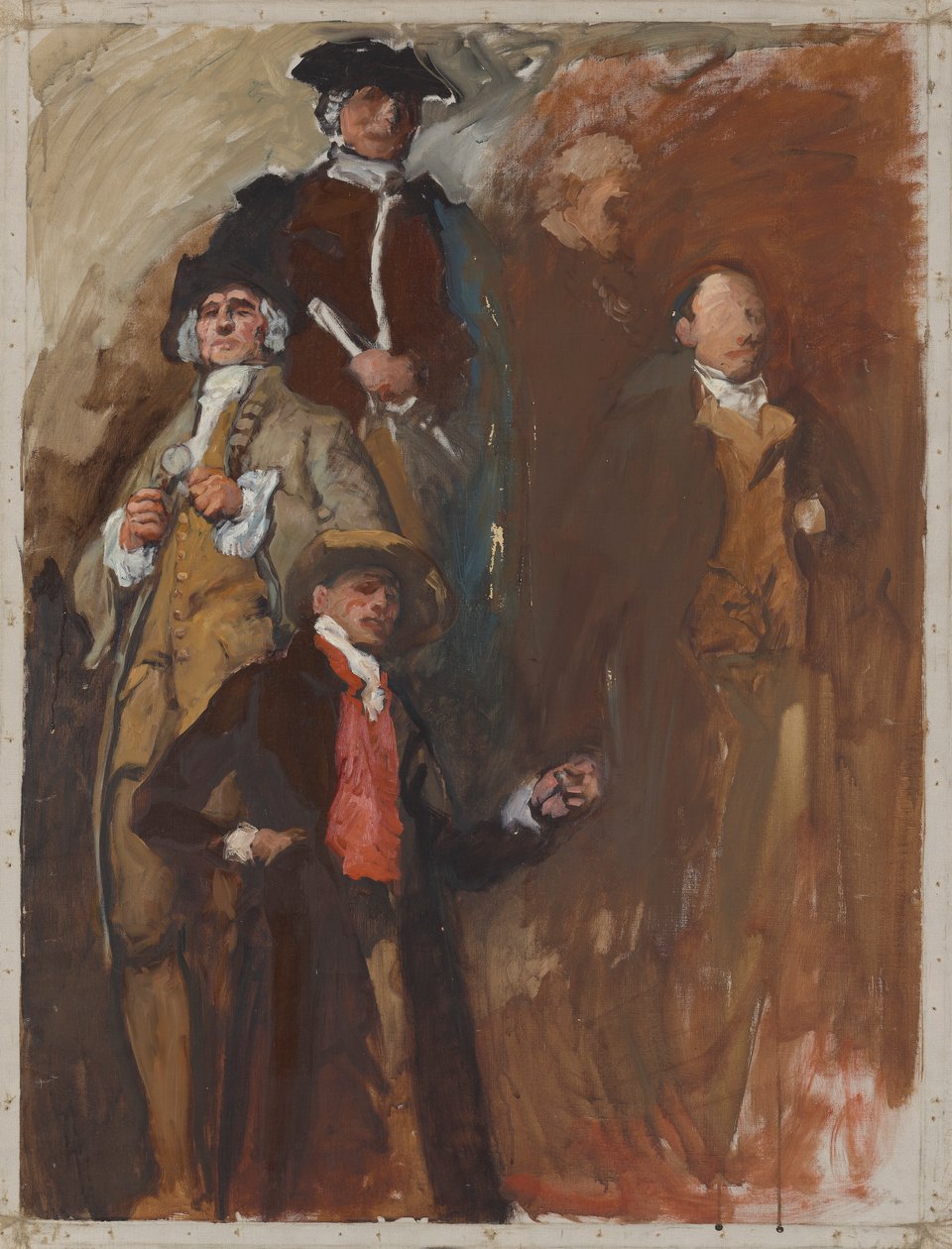 Figurstudie, for The Apotheosis of Pennsylvania, Repræsentanternes Hus, Pennsylvania State Capitol, Harrisburg af Edwin Austin Abbey