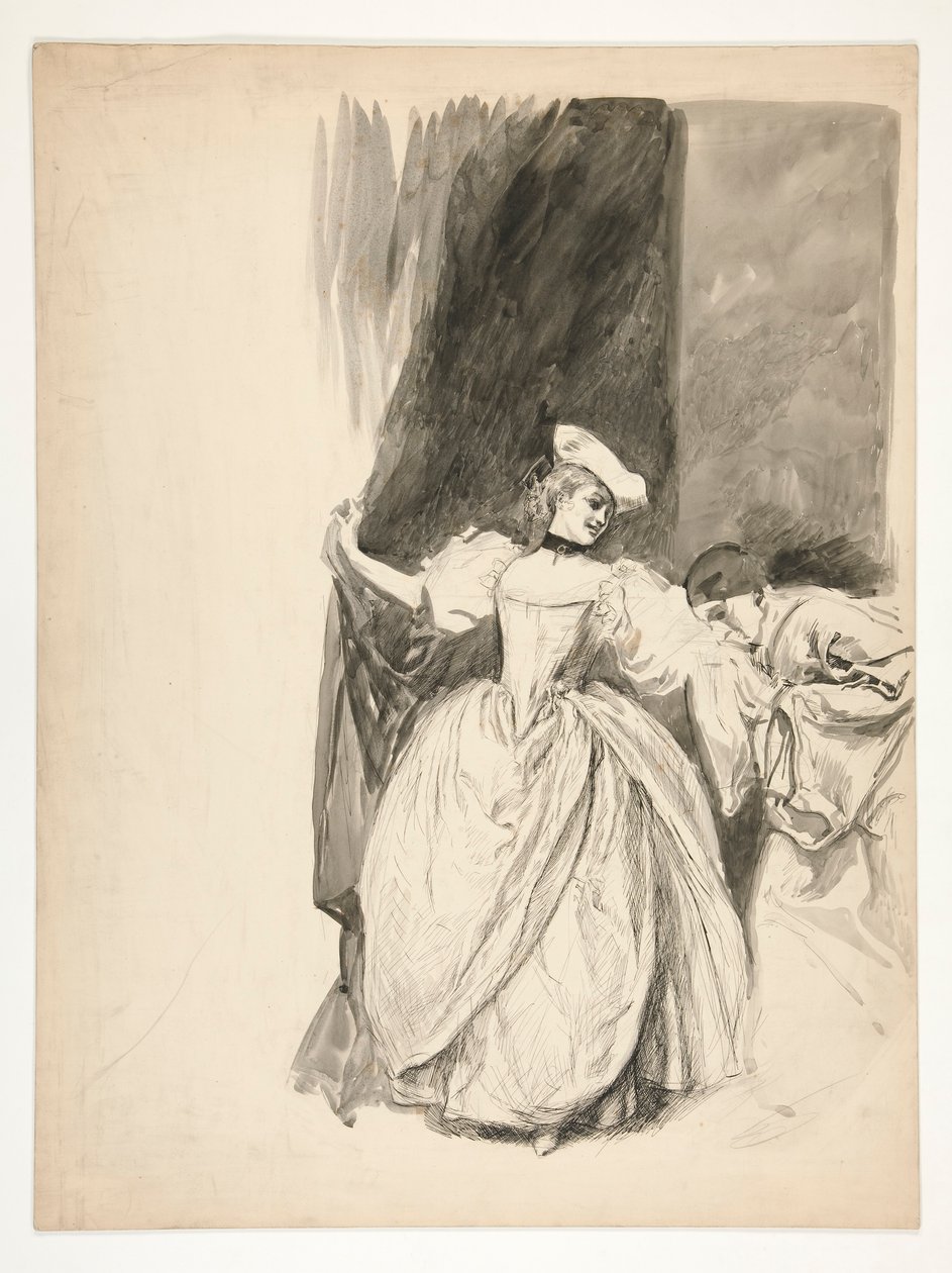 Figurstudie af Edwin Austin Abbey