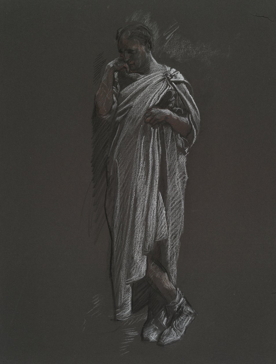 Figurstudie for af Edwin Austin Abbey