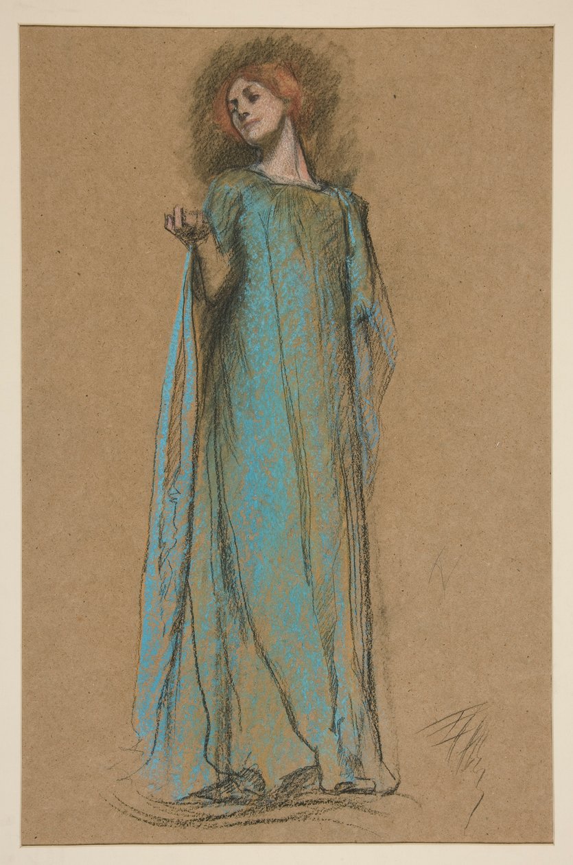 Figurstudie for af Edwin Austin Abbey