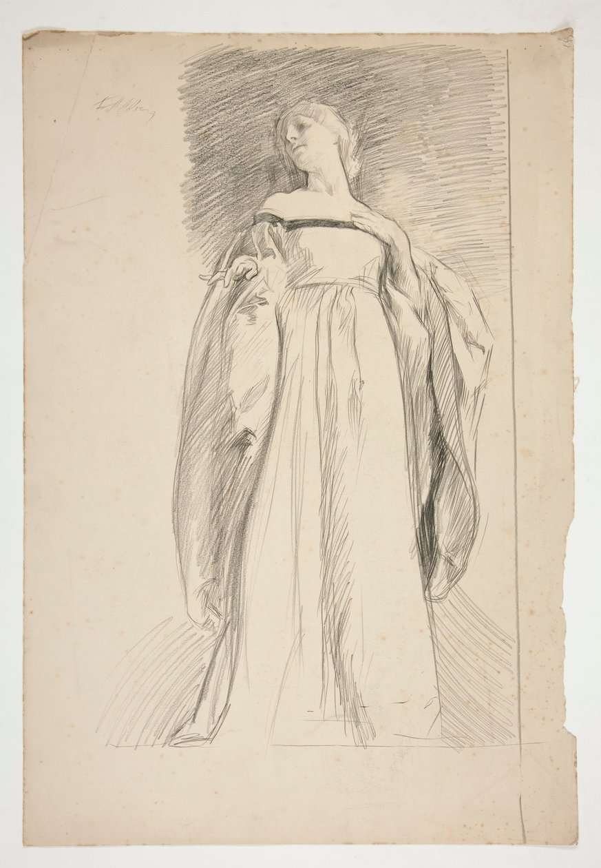 Figurstudie for af Edwin Austin Abbey