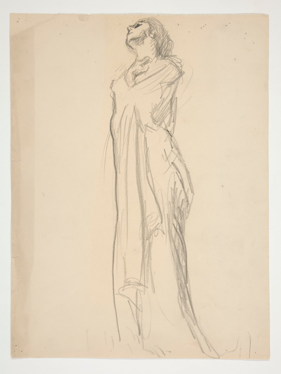 Figurstudie for af Edwin Austin Abbey