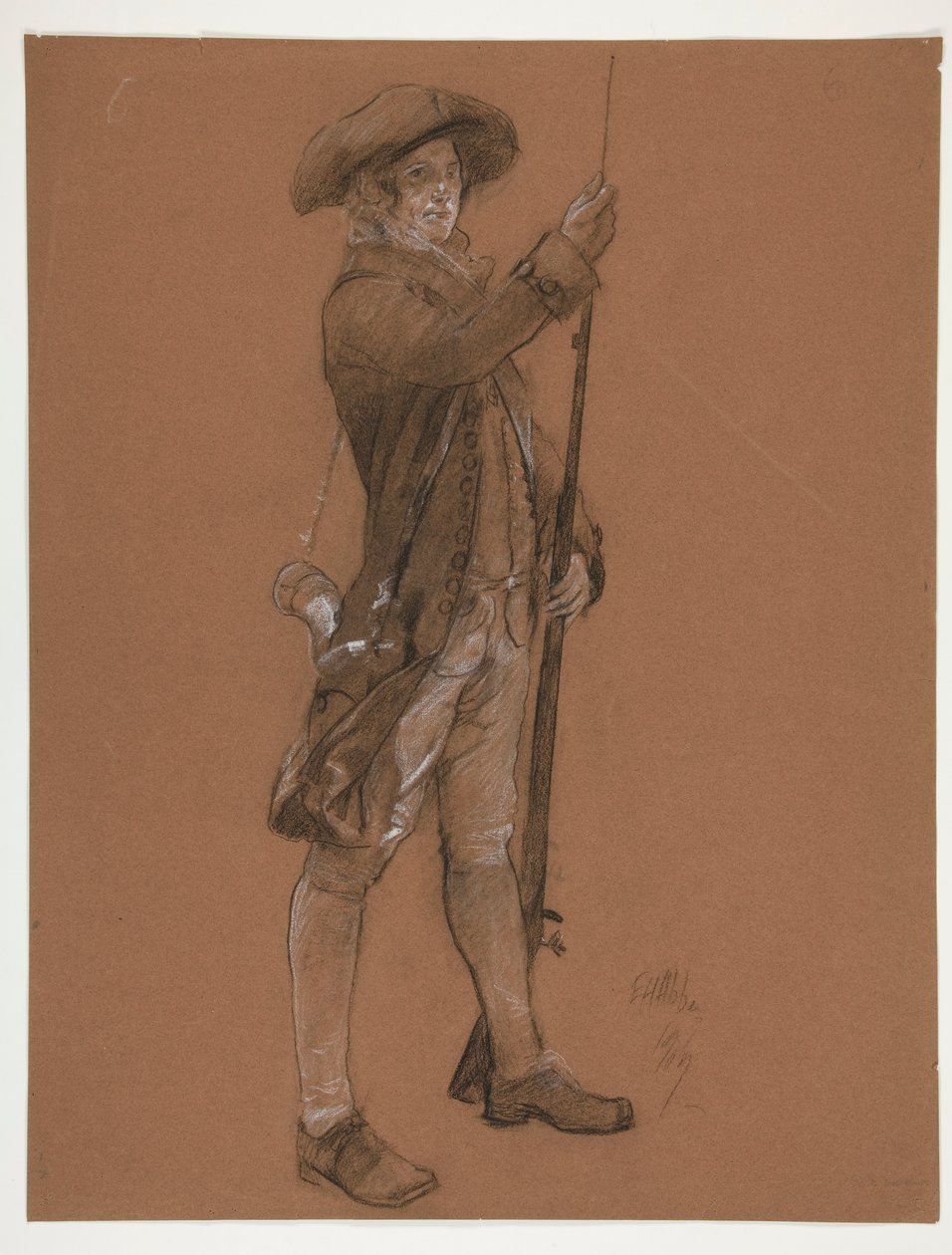 Figurstudie for af Edwin Austin Abbey
