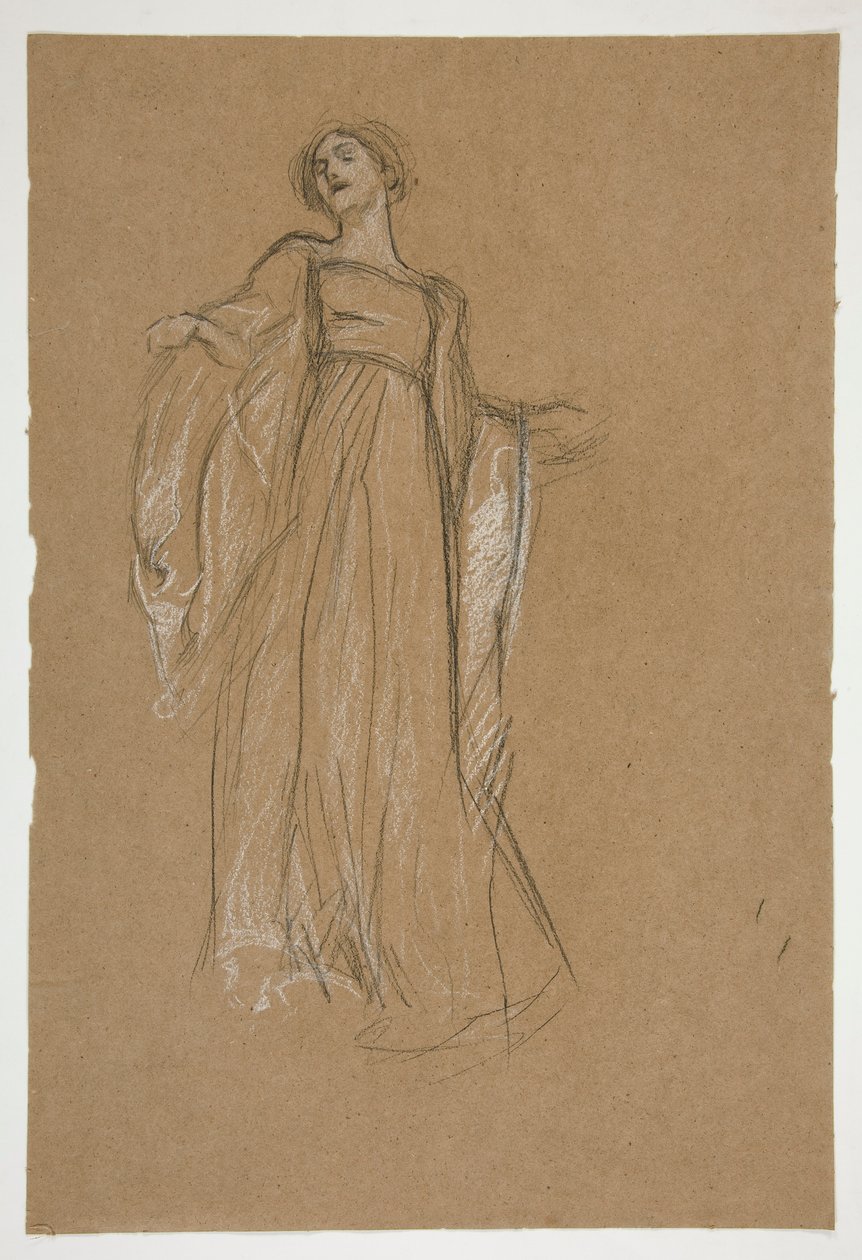 Figurstudie for af Edwin Austin Abbey