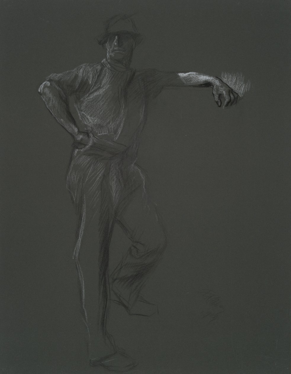 Figurstudie for af Edwin Austin Abbey