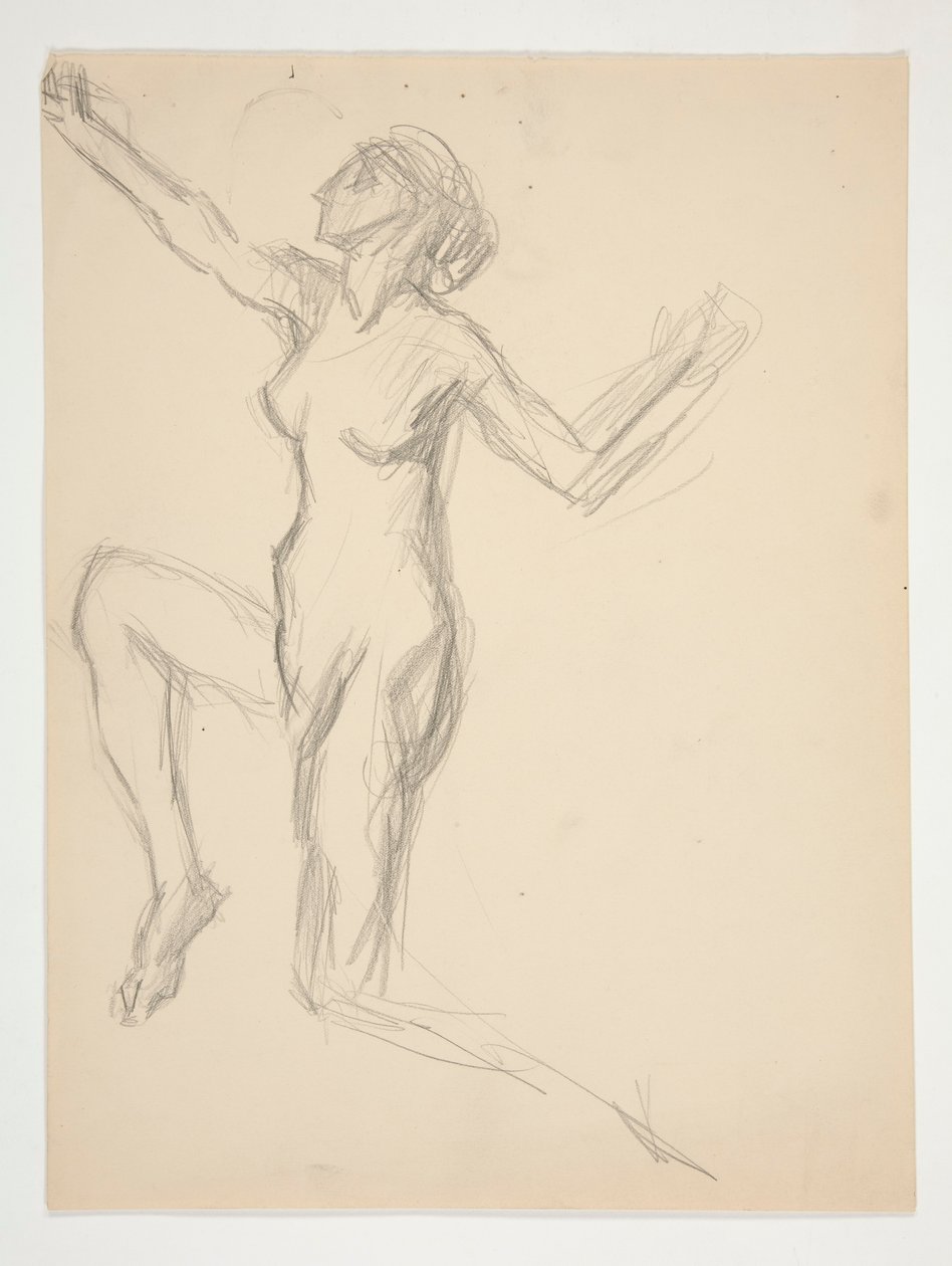 Figurstudie for af Edwin Austin Abbey