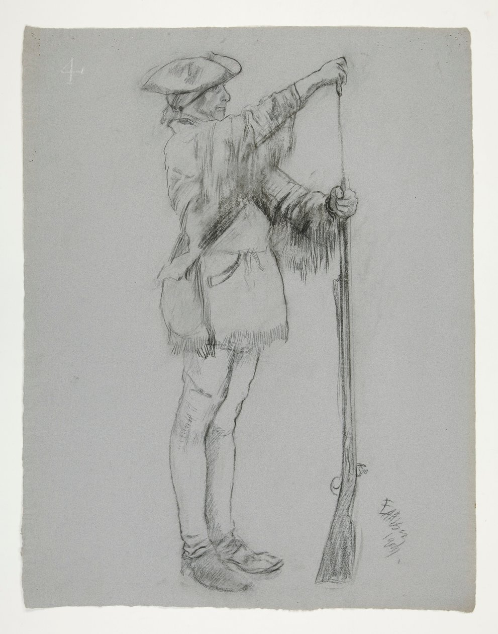 Figurstudie for af Edwin Austin Abbey