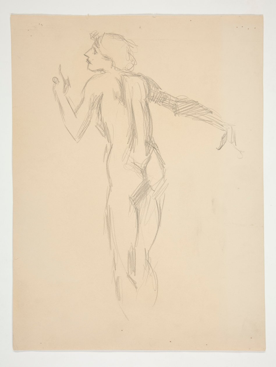 Figurstudie for af Edwin Austin Abbey
