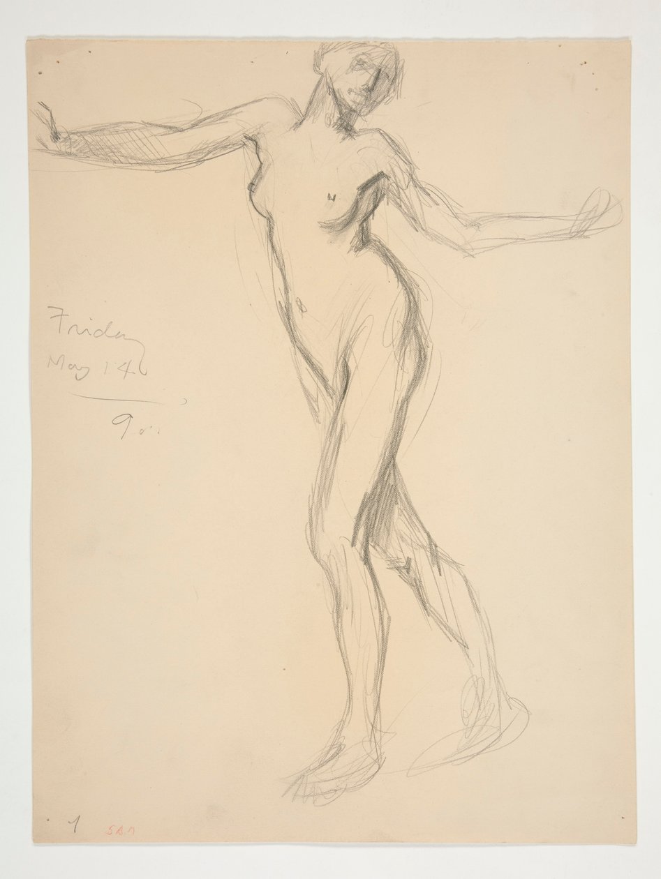 Figurstudie for af Edwin Austin Abbey