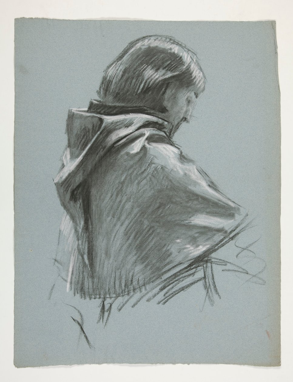 Figurstudie for kong Arthur af Edwin Austin Abbey