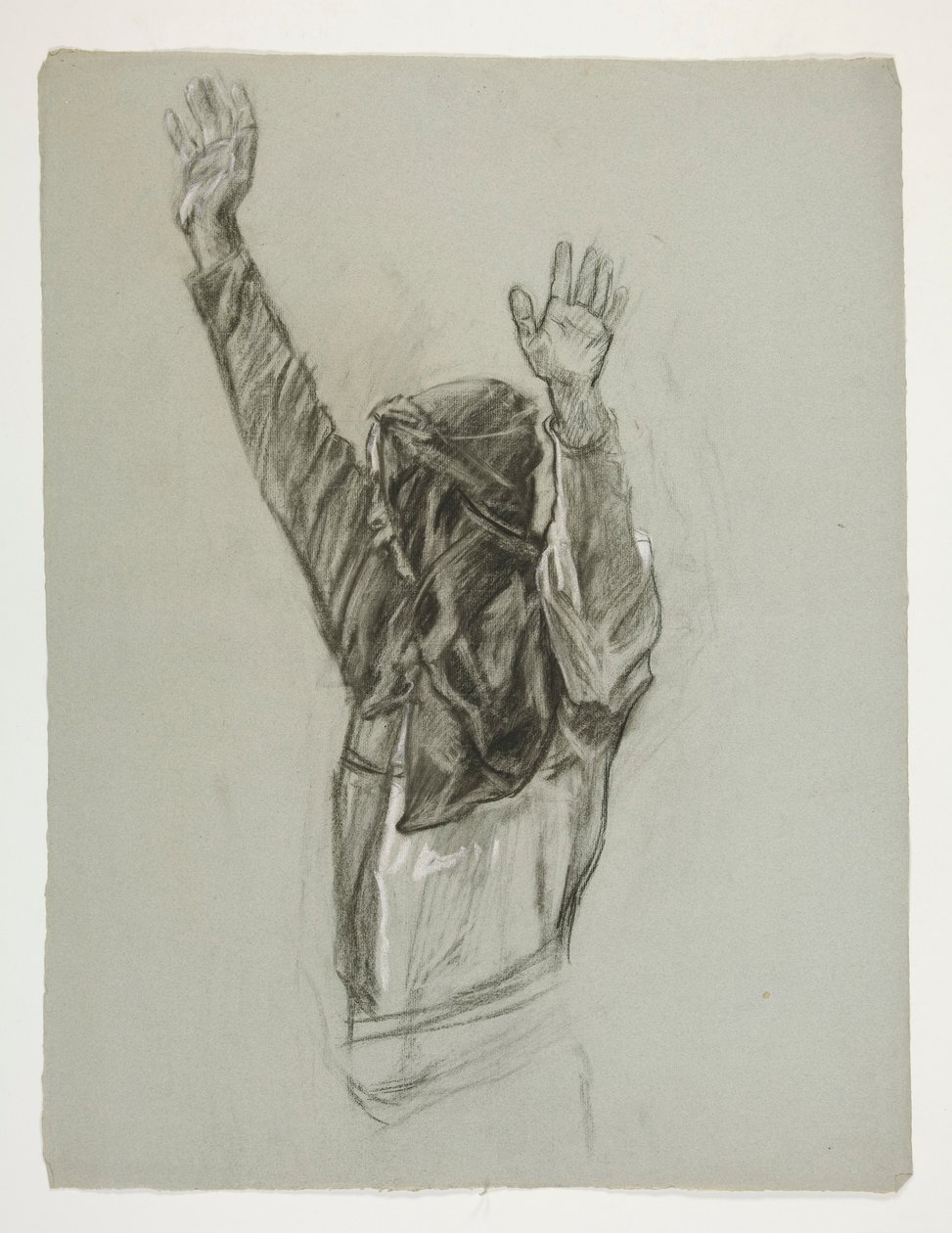Figurstudie for kong Arthur af Edwin Austin Abbey