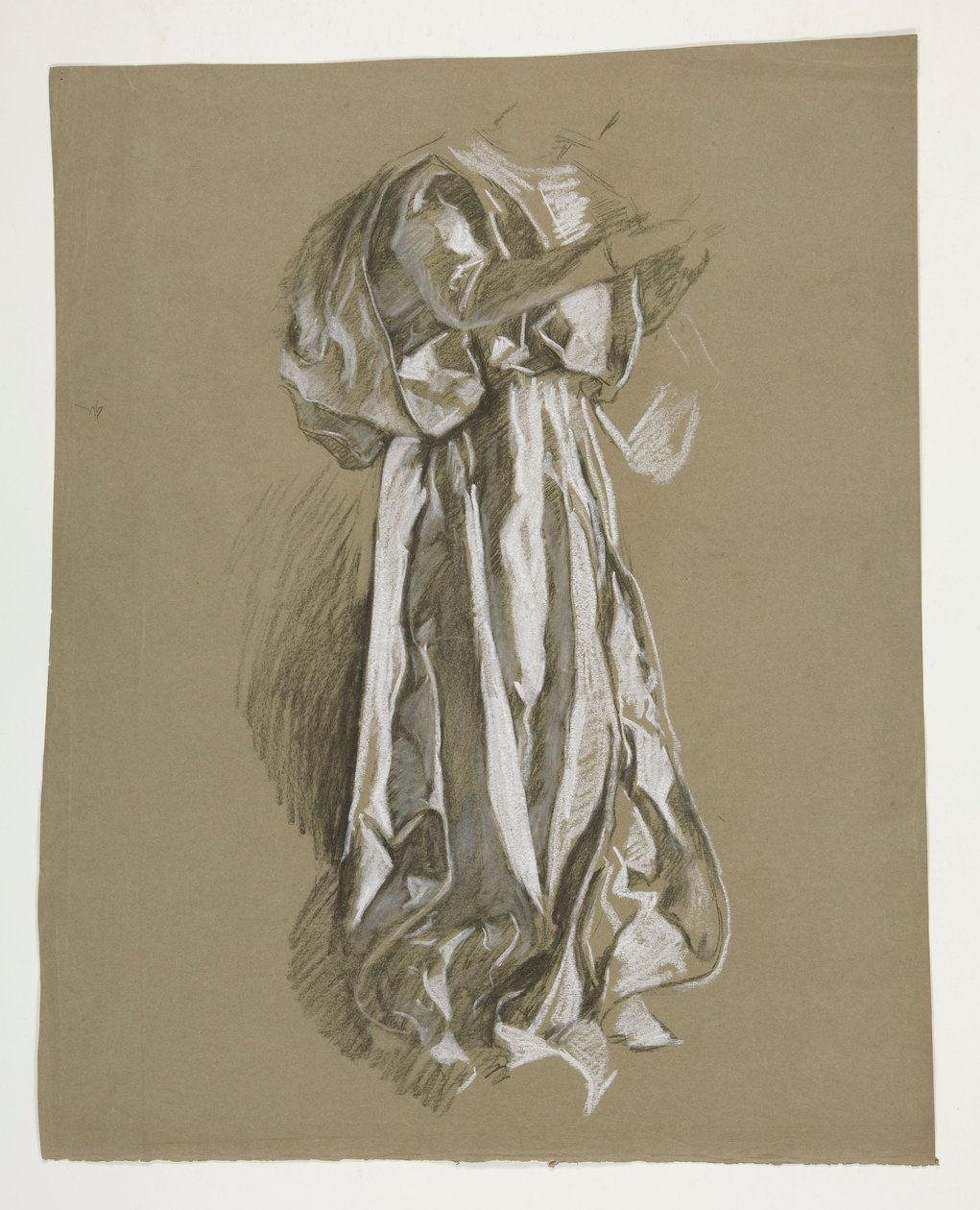 Figurstudie for Infant Galahad, fra The Quest of the Holy Grail (det første af en serie på femten vægmalerier til Boston Public Library, afsluttet i 1901) af Edwin Austin Abbey